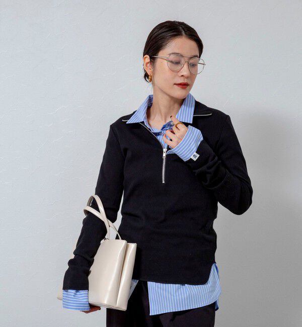 MAQWEL「【MAQWEL/マクウェル】ウォッシャブルストライプシャツ」|シャツ・ブラウス|