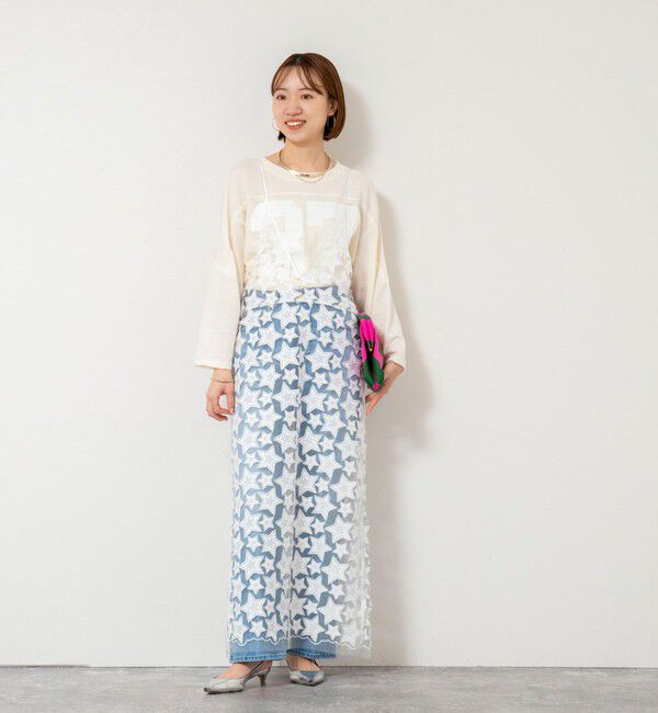 Rie Miller「ウォッシャブル2WAYアメフトライクロンT」|Tシャツ・カットソー|