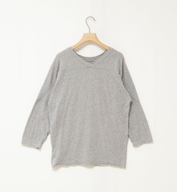 Rie Miller「ウォッシャブル2WAYアメフトライクロンT」|Tシャツ・カットソー|