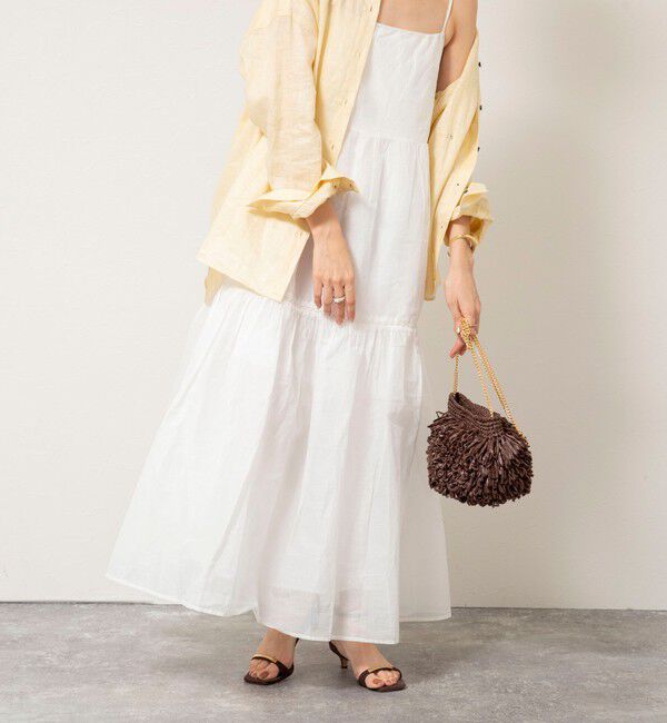 NOLLEY'S sophi「【MARILYN MOON/マリリーンムーン】sheer starched cotton lace tieredワンピース」|ワンピース|