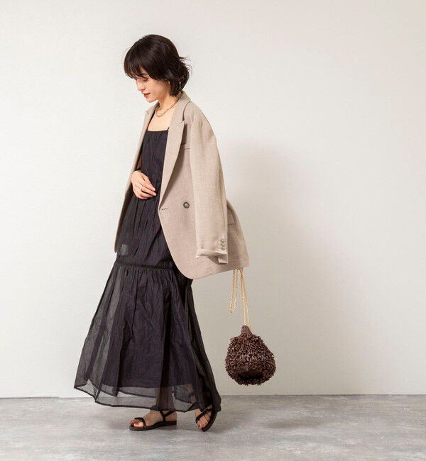 NOLLEY'S sophi「【MARILYN MOON/マリリーンムーン】sheer starched cotton lace tieredワンピース」|ワンピース|