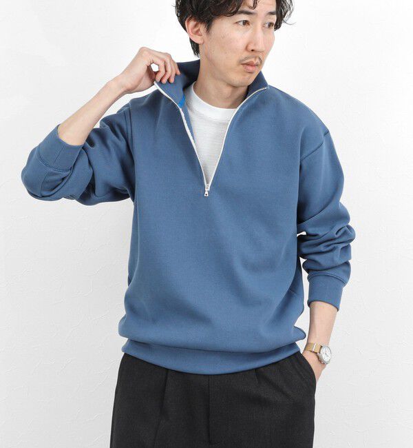 NOLLEY'S goodman「リブダンボール スタンドハーフZip 26SS」|スウェット・ジャージ|