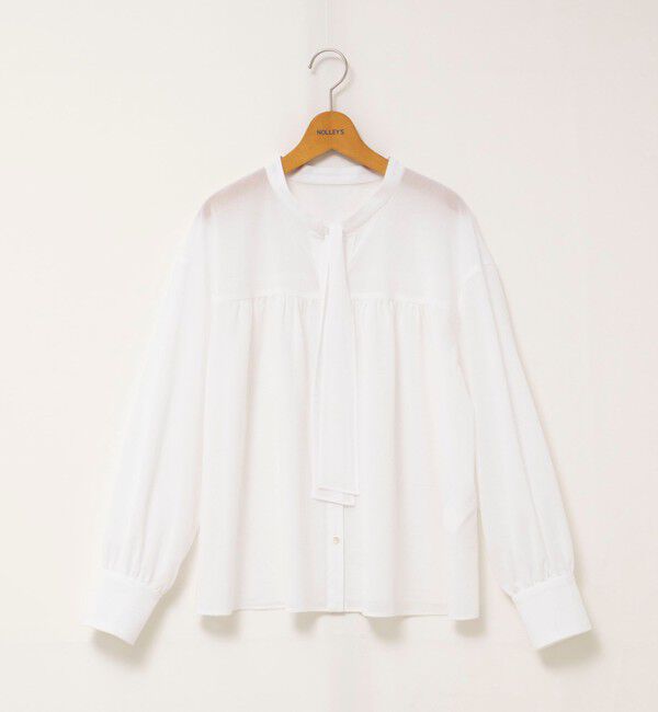 NOLLEY'S「ウォッシャブル100/2ガスボイルボウタイブラウス」|シャツ・ブラウス|