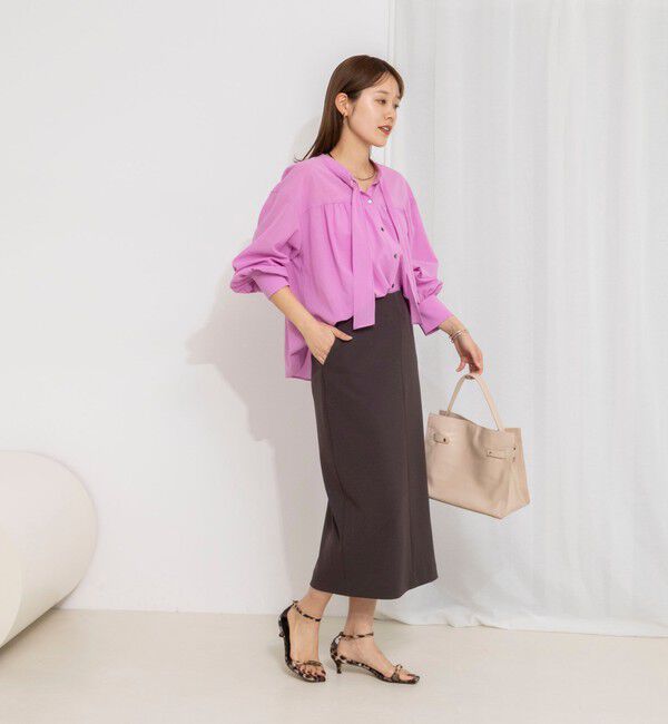 NOLLEY'S「ウォッシャブル100/2ガスボイルボウタイブラウス」|シャツ・ブラウス|