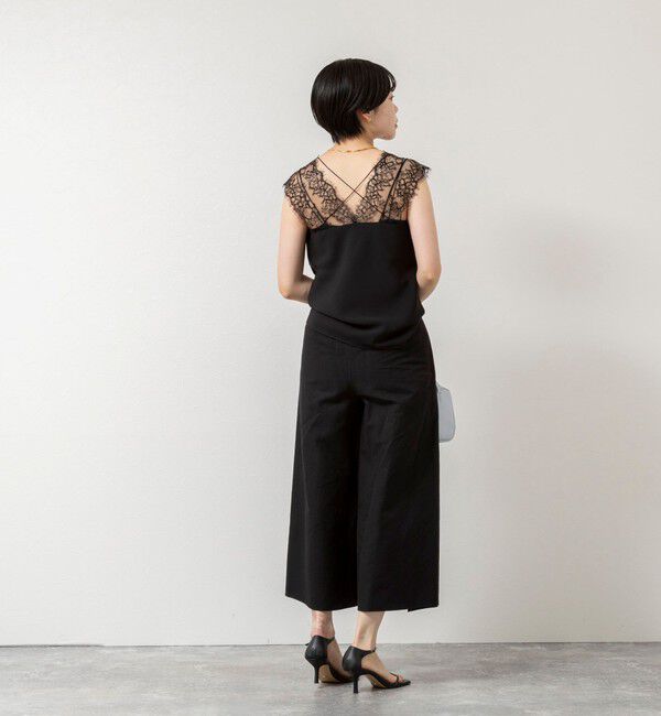 NOLLEY'S sophi「ウォッシャブルVIN-SATIN WITH LACE CAMI」|シャツ・ブラウス|