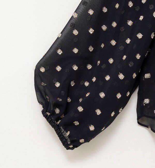 NOLLEY'S sophi「《セットアップ対応》ラメカットジャガードオフショルブラウス」|シャツ・ブラウス|