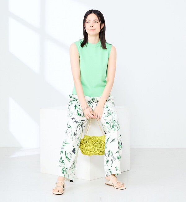 NOLLEY'S sophi「《手洗い可能》マルチファンクションハイネックノースリーブプルオーバー」|ニット・セーター|