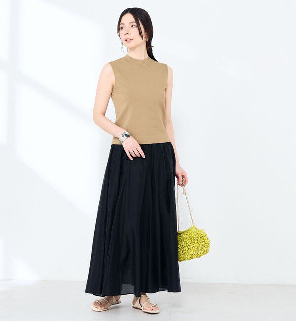 NOLLEY'S sophi「《手洗い可能》マルチファンクションハイネックノースリーブプルオーバー」|ニット・セーター|