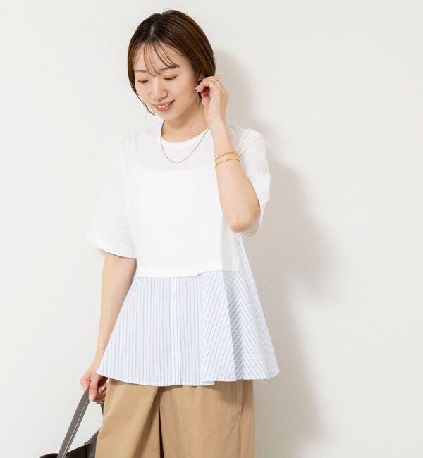 NOLLEY'S「【TRRAZZO DONNA/トラッゾドンナ】Docking Flare Top」|Tシャツ・カットソー|