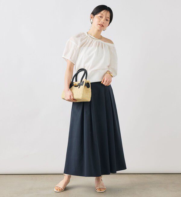 NOLLEY'S「ウォッシャブル袖ボリュームサッカーブラウス」|シャツ・ブラウス|