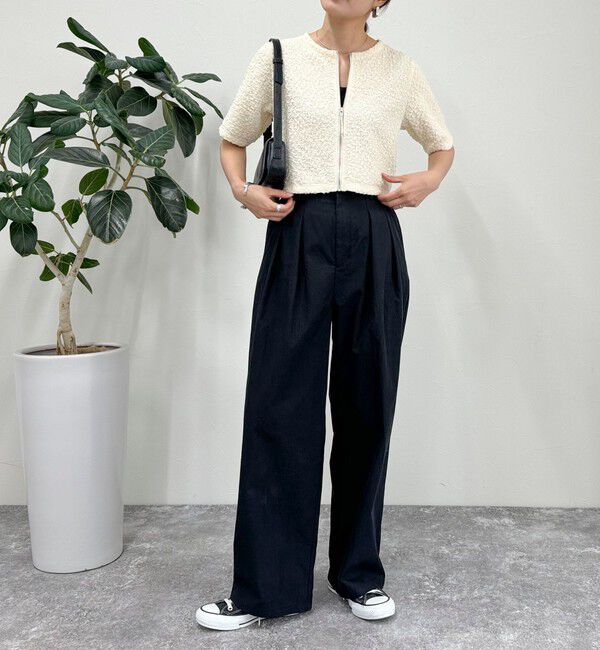 fredy emue「ポコポコZIP半袖カーディガン」|カーディガン|