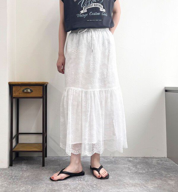 fredy emue「2WAYスカラレースギャザースカート」|スカート|