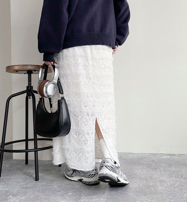 fredy emue「起毛レースタイトスカート」|スカート|