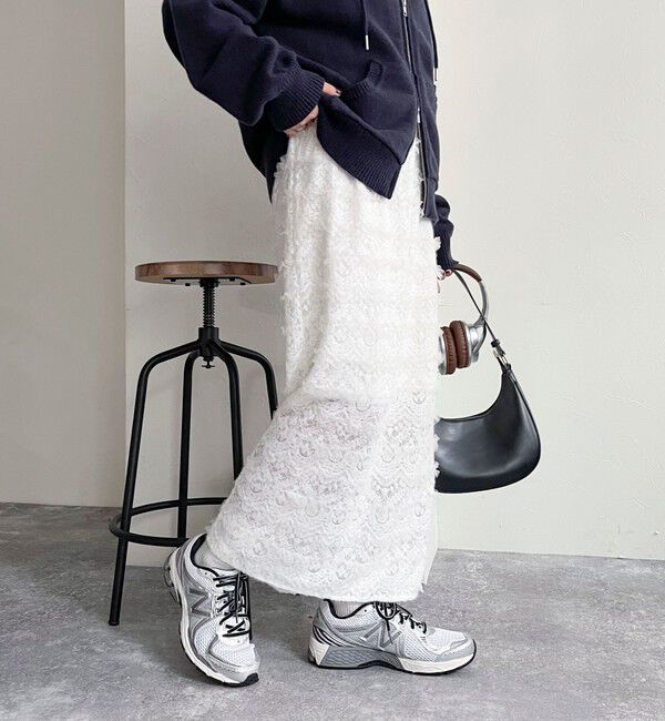 fredy emue「起毛レースタイトスカート」|スカート|