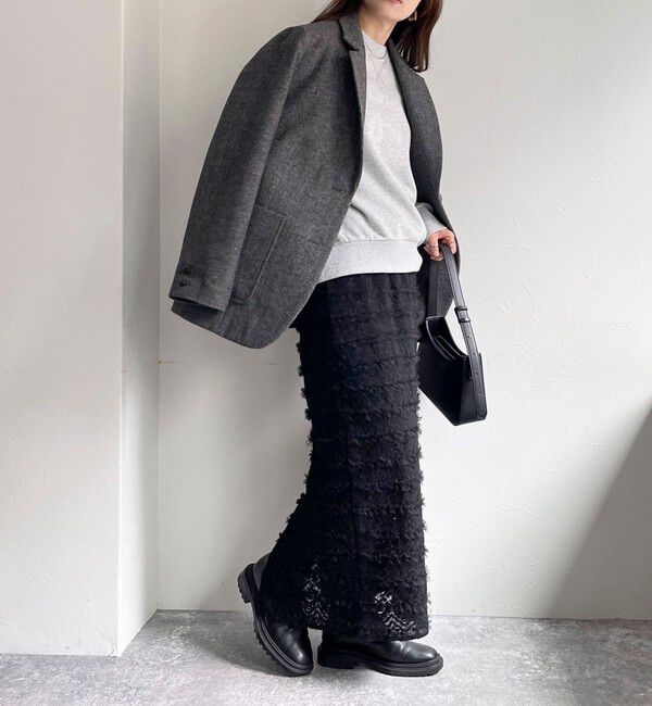 fredy emue「起毛レースタイトスカート」|スカート|