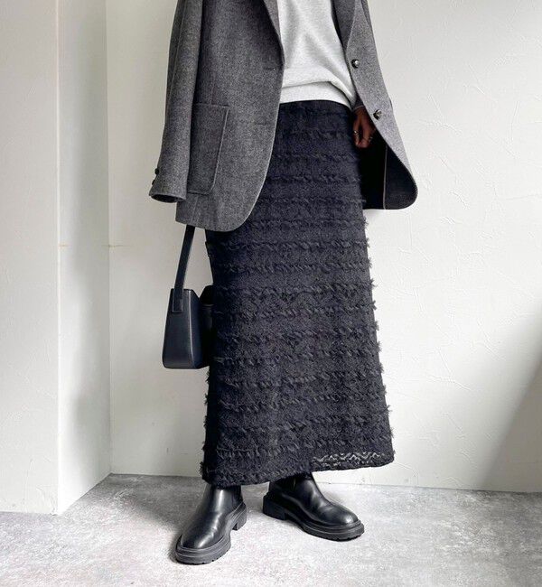 fredy emue「起毛レースタイトスカート」|スカート|