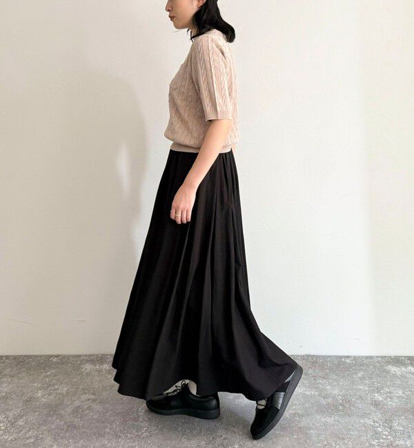 fredy emue「FR刺繍ケーブル柄ポケ付きプルオーバー」|ニット・セーター|