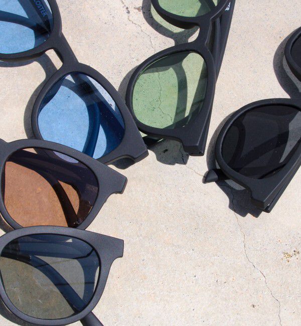 GLOSTER「【GLOSTER/グロスター】マット加工 フラットサングラス カラーレンズ」|サングラス|