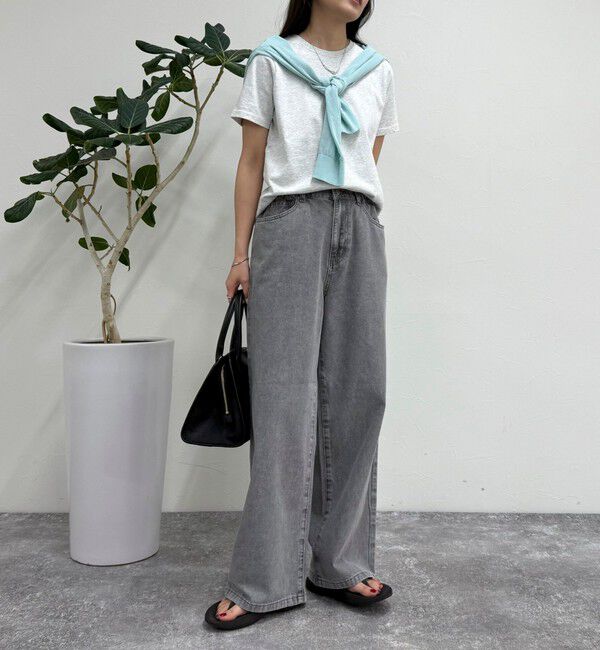 fredy emue「ブリーチデニム５ポケイージーパンツ」|デニム|