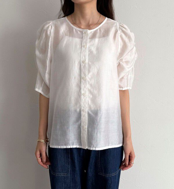 fredy emue「2WAYシアー袖ボリュームブラウス」|シャツ・ブラウス|