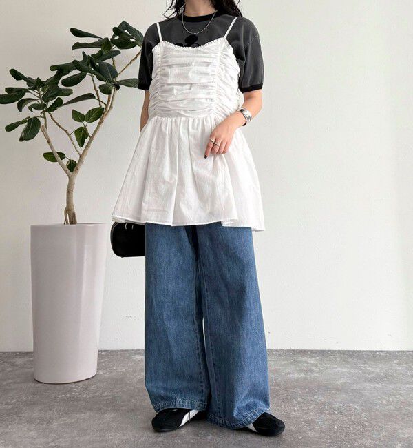 fredy emue「ギャザーキャミソールビスチェ」|キャミソール|