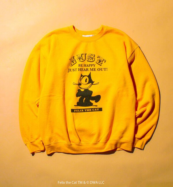 GLOSTER「【GOOD ROCK SPEED】キャラプリント 裏起毛スウェット」|スウェット・ジャージ|イエロー