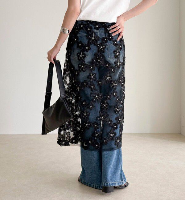 fredy emue「フラワーモチーフレイヤードスカート」|スカート|