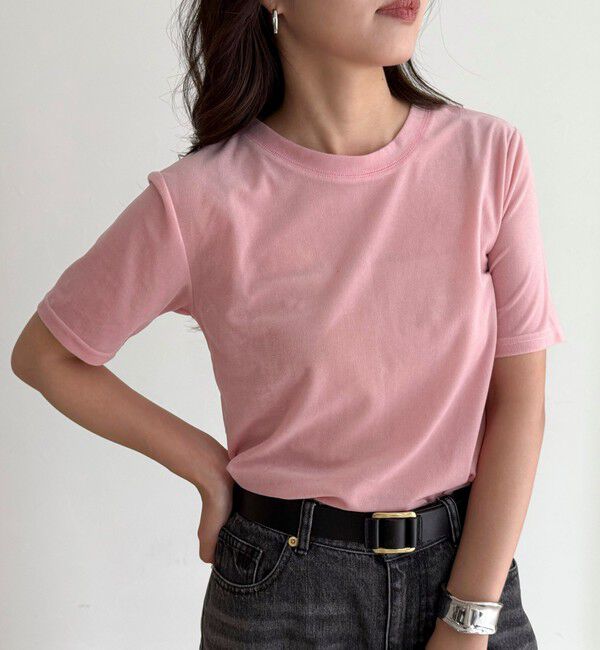 fredy emue「ベロア半袖Tシャツ」|Tシャツ・カットソー|