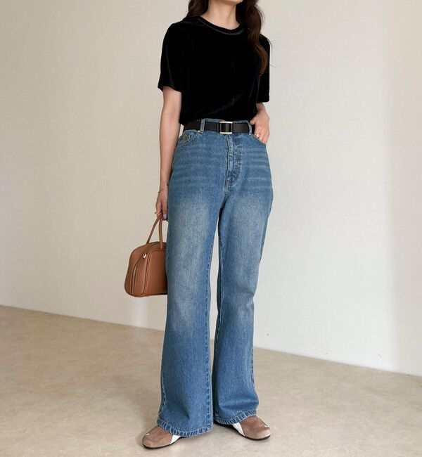 fredy emue「ベロア半袖Tシャツ」|Tシャツ・カットソー|