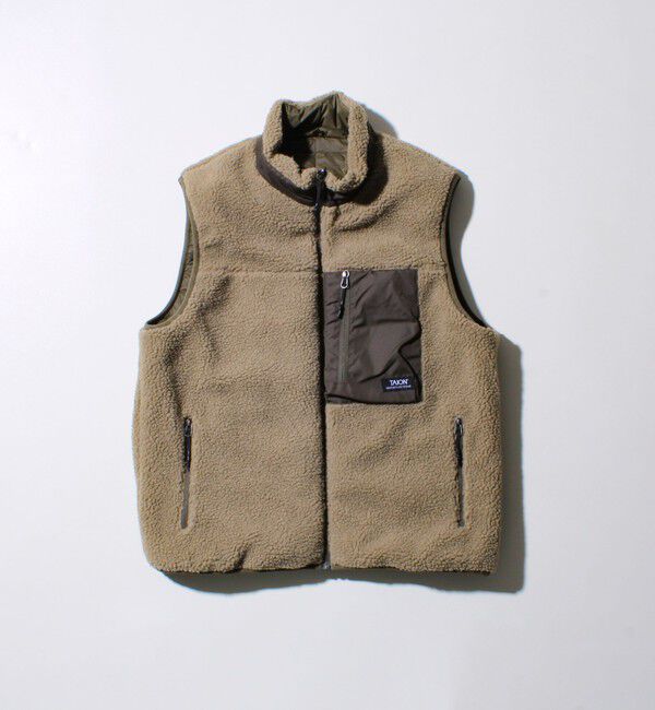 GLOSTER「【2WAYで着回せる】【UNISEX】GLOSTER配色別注 TAIONボア&times;ダウンベスト」|ダウンベスト・ベスト|