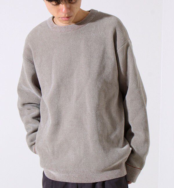 GLOSTER「【昨年人気アイテム再登場！チクチクしないニット】モールダブルフェイス プルオーバーニット」|ニット・セーター|