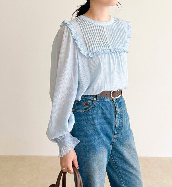 fredy emue「ピンタックギャザーブラウス」|シャツ・ブラウス|