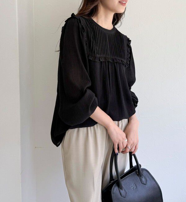 fredy emue「ピンタックギャザーブラウス」|シャツ・ブラウス|