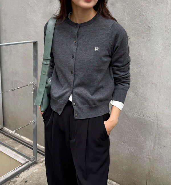 fredy emue「FR刺繍ベーシックカーディガン」|カーディガン|