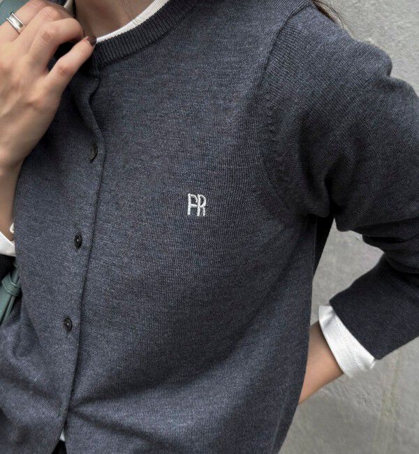 fredy emue「FR刺繍ベーシックカーディガン」|カーディガン|