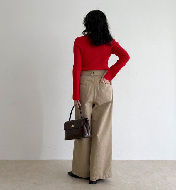 fredy emue「袖スリットリブニットプルオーバー」|ニット・セーター|