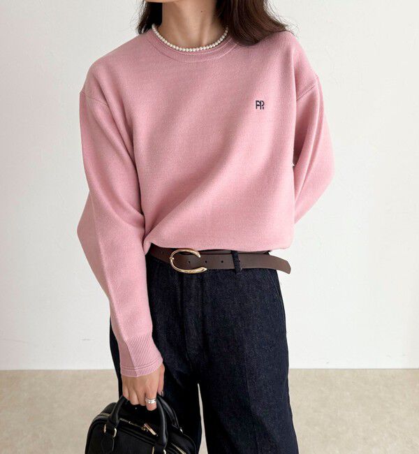 fredy emue「FR刺繍スウェットニットプルオーバー」|ニット・セーター|