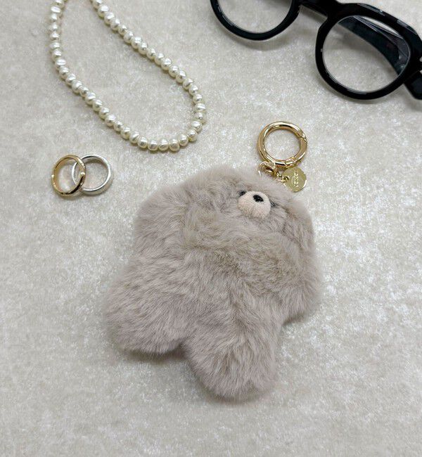 fredy emue「【Jolie Joli/ジョリジョリ】手乗りぬいチャーム」|チャーム・キーホルダー|ベージュ