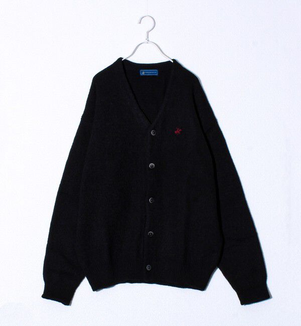 GLOSTER「【実績品番/UNISEX/別注柄あり】【BHPC】モヘヤタッチニットカーディガン」|カーディガン|ブラック