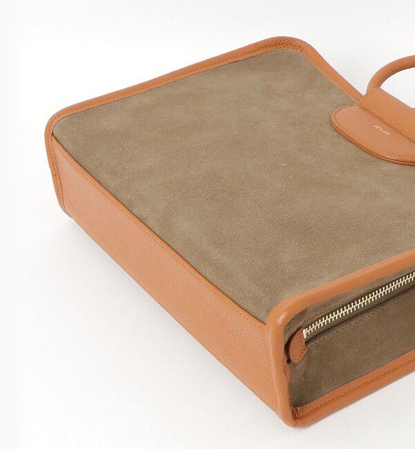 fredy emue「スエード配色ボックスボストンバッグ」|ショルダー・メッセンジャー|