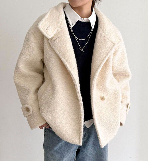 fredy emue「ループシャギースタンドカラーコート」|その他|