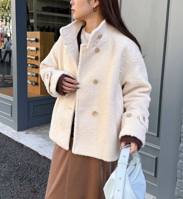 fredy emue「ループシャギースタンドカラーコート」|その他|