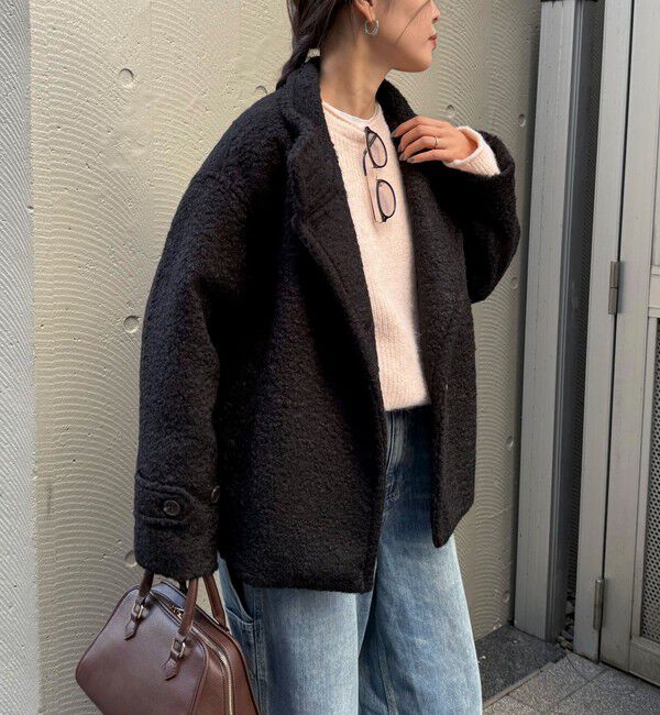 fredy emue「ループシャギースタンドカラーコート」|その他|