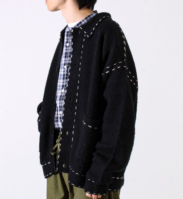GLOSTER「【ユニセックス対応】ハンドステッチニットジャケット」|カーディガン|