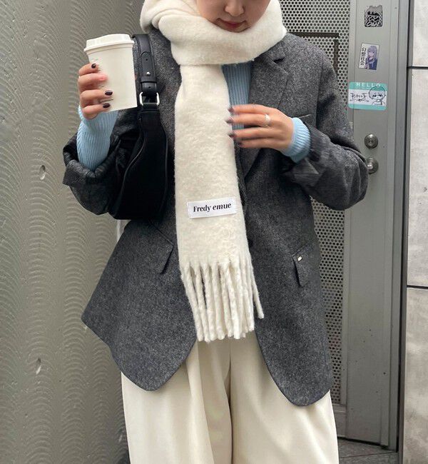 fredy emue「《セットアップ対応》ツィードオーバージャケット」|テーラードジャケット|