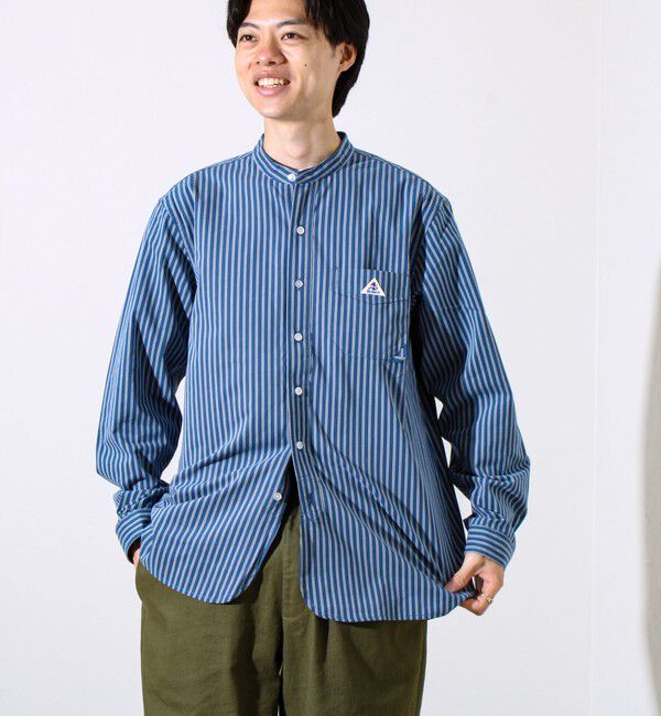 GLOSTER「【GEVACO/ゲバコ】起毛バンドカラーシャツ」|シャツ・ブラウス|