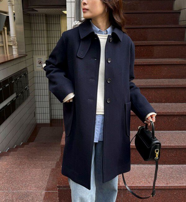 fredy emue「Super100ステンカラーミドルコート」|ダッフルコート|