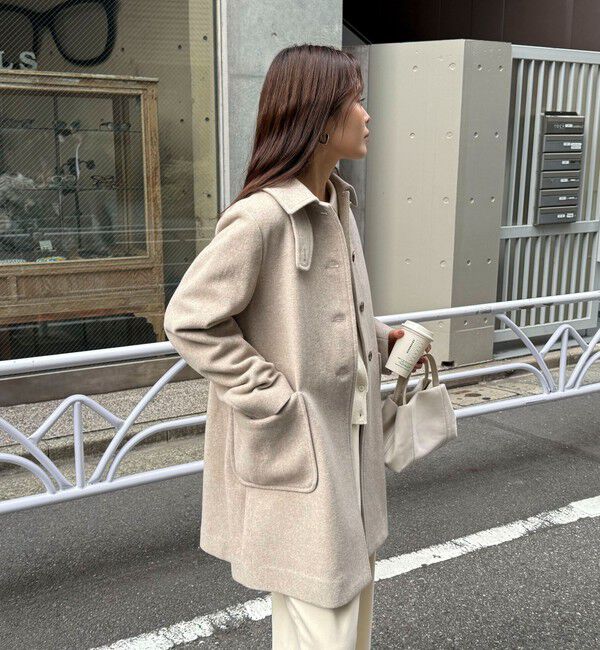 fredy emue「Super100ステンカラーミドルコート」|ダッフルコート|