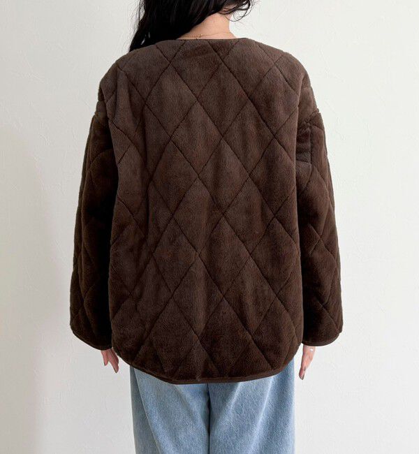 fredy emue「ファーキルトジップコート」|その他|