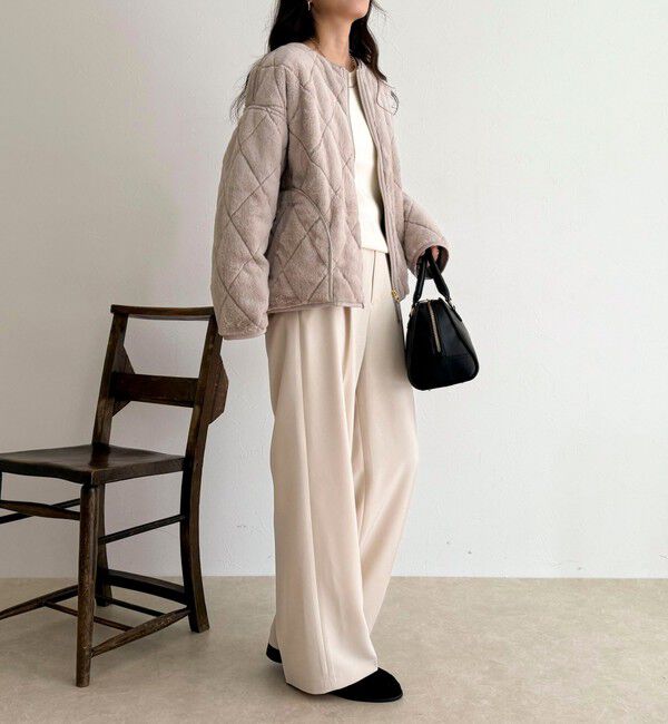 fredy emue「ファーキルトジップコート」|その他|